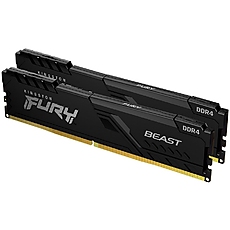 KINGSTON DRAM 16GB 3600MHz DDR4 CL17 DIMM (Kit of 2) FURY Beast Black EAN: 740617319781