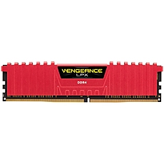 CORSAIR VENGEANCE LPX 8GB (1x8GB) DDR4 DRAM 2666MHz C16 Memory Kit - Red