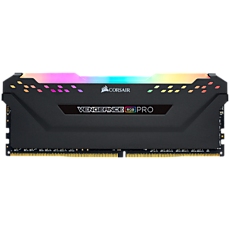 Corsair DDR4, 3600MHz 16GB 1x16GB DIMM, Unbuffered, 18-22-22-42, Base SPD@2666, XMP 2.0, VENGEANCE RGB PRO Heatspreader, RGB LED, 1.35V. for AMD