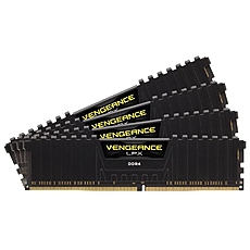 CORSAIR Vengeance LPX 32GB Kit (4X8GB) PC4-25600 DDR4 3200MHz non-ECC Unbuffered CL16 (16-18-18-36) 288-Pin DIMM 1.35V