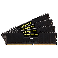 Corsair 128GB (4 x 32GB) DDR4 DRAM 3600MHz C18-22-22-42 Vengeance LPX Memory Kit - Black