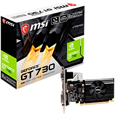 MSI Video Card Nvidia GeForce GT 730 2GB 64bit N730K-2GD3/LP