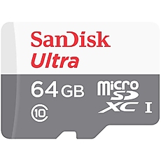 SanDisk Ultra Android microSDXC 64GB 80MB/s Class 10; EAN: 619659161927