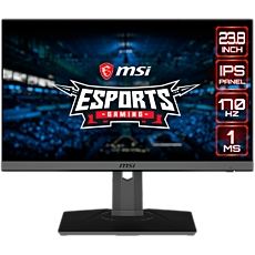 MSI OPTIX MAG245R2 Gaming Monitor 23.8" 170Hz, FHD (1920x1080) 16:9, Anti-Glare, 1ms, 250nits, 1000:1, 178°/178°, FreeSync Premium, 3xHDMI 2.0, 1xDP, 1x Earphone out, Adjustable stand, 3Y