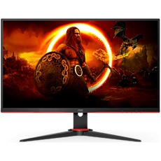 AOC Montitor 24G2SAE/BK 23.8 Gaming VA 1920x1080 at 165Hz, 1ms, 3000:1, 3-sided frameless, Speakers, VGA, 2xHDMI, DP, Tilt, 3y