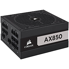 Corsair PSU AX Series, 850 Watt, Titanium, Fully Modular Power Supply, EU Version