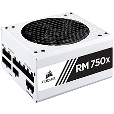 CORSAIR RMx White Series RM750x — 750 Watt 80 PLUS Gold Certified Fully Modular PSU (EU)