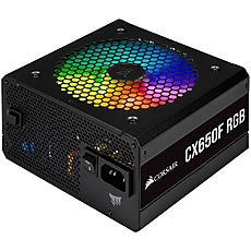 Corsair PSU CX650F 650W modular RGB 80+ Bronze 120mm, RGB Led, Black