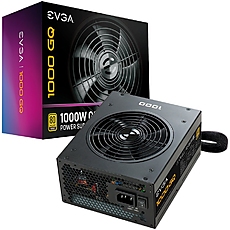 EVGA 1000 GQ, 80 Plus GOLD 1000W, Semi Modular, EVGA ECO Mode, 5 Year Warranty