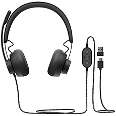 LOGITECH ZONE WIRED UC GRAPHITE - EMEA