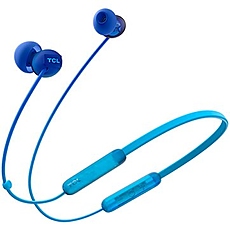 TCL Neckband (in-ear) Bluetooth Headset, Frequency of response: 10-23K, Sensitivity: 104 dB, Driver Size: 8.6mm, Impedence: 28 Ohm, Acoustic system: closed, Max power input: 25mW, Connectivity type: Bluetooth only (BT 5.0), Color Ocean Blue