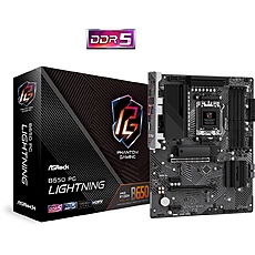 Дънна платка ASROCK B650 PG Lightning, Socket AM5, ATX, 4xDDR5