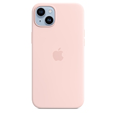 Apple iPhone 14 Plus Silicone Case with MagSafe - Chalk Pink