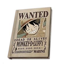 Тефтер ABYSTYLE ONE PIECE Notebook Wanted Luffy, A5, 180 листа