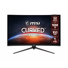 MSI Optix AG321CR, 31.5",  165HZ, 1ms, Curve 1500R, VA, 1920x1080 (FHD), 16:9, FreeSync Premium, Anti-Flicker and Less Blue Light, Frameless design