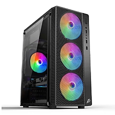 1stPlayer компютърна кутия със захранване Gaming Case ATX - A7 RGB - included 500W PSU, 4 Fans