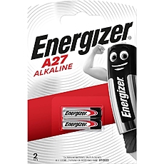 Алкална батерия ENERGIZER 12 V 2 бр. в опаковка за аларми А27 LR27 /цена за 2 батерии/