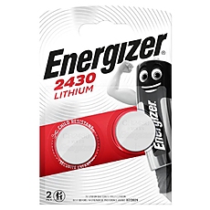 Бутонна батерия литиева ENERGIZER CR2430, 3V,  2 бр. в блистер, цена за 2 батерии