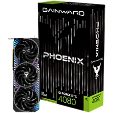 GAINWARD GeForce RTX 4080 Phoenix 16GB GDDR6X, 256 bit, 1x HDMI 2.1a, 3x DP 1.4a, 3x fan, 1x 16-pin pwr connector, 850W, NED4080019T2-1032X