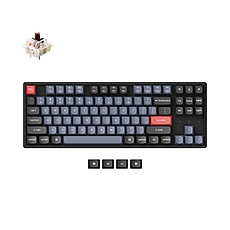 Геймърска механична клавиатура Keychron K8 Pro TKL Gateron G Pro(Hot Swappable) Brown Switch RGB Backlight Aluminium Frame