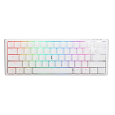 Геймърска механична клавиатура Ducky One 3 Pure White Mini 60% Hotswap Cherry MX Brown, RGB, PBT Keycaps