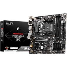 MSI Main Board Desktop PRO B550M-P  GEN3 (AMD B550 Chipset) AM4, 4xDIMM, 1xPCI-Ex16, 2xPCI-Ex1, 4 x USB3.2, 4 x USB2.0, 4x SATAIII, M.2, DVI-D, HDMI, VGA, mATX