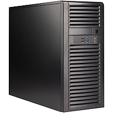 SUPERMICRO CSE-732D4-668B Middle Tower, Extended ATX, 7 slots, USB 2.0, Audio In/Out, USB 3.0, Steel, PSU 668W, Black