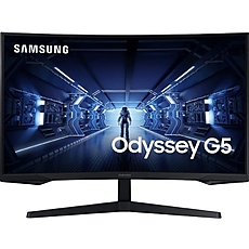 Samsung C27G55TQ, 27" Odyssey GAMING, Curved 1000R, VA QLED, 144 Hz, 1 ms MPRT, 2560x1440, 300 cd/m2, 2500:1 Contrast, FreeSync Premium, HDR10, Eye Saver Mode, Flicker Free, Game Mode, Display Port 1.2, HDMI 2.0, Headphone Jack,  178°/178°, Black