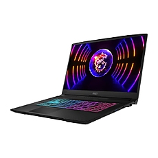 MSI Katana 17 B12VFK, i7-12650H (10C/16T, 24 MB, up to 4.70 GHz), 17.3" FHD (1920x1080) 144Hz, RTX 4060 GDDR6 8GB, 16GB DDR5 (8GBx2), 512GB NVMe PCIe SSD Gen4x4, 2x M.2, KBD 1.7mm 99 key 4 zone RGB, Cooler Boost 5, 3-Cell 53.5 Whr, Win 11 Home, 2.6 kg, 2