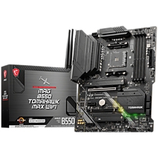 MAG B550 TOMAHAWK MAX WIFI ATX Socket AM4, Dual channel DDR4, Max Memory (GB) 128,  PCI-E x16x2,  PCI-E x1x2, M.2x2, HDMIx1