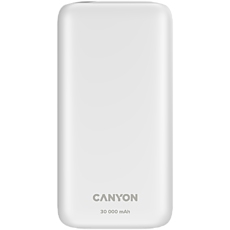 CANYON PB - 301 Power bank 30000mAh Li-poly battery, Input Micro: DC5V/2A, 9V/2A Input Type c PD пјљ DC5V/3A, 9V/2AпјЊ Output Type C  PD:5V/3A,9V/2.2A,12V/1.5AOutput USB A1+USBA 2 : 5V3A,5V/4.5A,4.5V/5A,9V2A,12V1.5A,22.5W quick charging cable 0.3m, 1