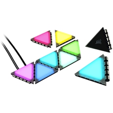 CORSAIR iCUE LC100 Smart Case Lighting Triangles, Starter Kit