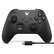 Геймърски контролер Microsoft Xbox, Безжичен, USB-C, Черен