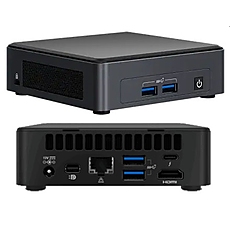 Intel NUC 11 Pro Kit NUC11TNKi7: Intel Core i7-1165G7, Intel Iris Xe Graphics, Dual HDMI 2.0b w/HDMI CEC, Dual DP 1.4a via Type C, Front: 2xUSB 3.2 Rear: 2xUSB 4 (type C), 1xUSB 3.2, 1xUSB 2.0 Internal: 1xUSB 3.2 on m.2 22x42 (pins), 2xUSB 2.0 (heade