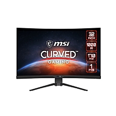 MSI G322CQP, 31.5", VA, 170Hz, 1ms, WQHD 2560x1440,, 1000R Curved, AG, Freesync premium, Night Vision, HDMI CEC, 2x HDMI (2.0b), 1x DP(1.2a), 250 cd/m2, Contrast 2500:1, DCR 100M:1, Adjustable Stand 100mm, Frameless, VESA, 9S6-3DC24T-006