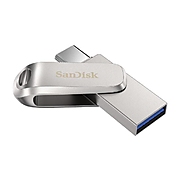 USB памет SanDisk Ultra Dual Drive Luxe, 512GB, USB 3.1 Gen 1, USB-C, Сребрист