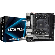 ASROCK Main Board Desktop A520M-ITX (AM4, 2xDDR4, 1x PCIe 3.0 x16, 1x M.2, 4x SATA3, 3x USB 2.0, 6x USB 3.2, GLAN, HDMI, DP, mATX)retail