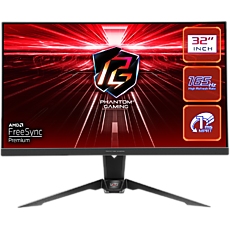 Asrock Gaming Monitor, 31.5" QHD(2560x1440) VA, AG, 165 Hz, 92% sRGB, 16:9, 3000:1, 550 cd/mВІ, 178Вє/178Вє, 1ms (MPRT), Flicker-free, High, Swivel and Tilt adjustment, 2x 2W Speakers, 2x HDMI 2.0, 1x DP 1.2, 1x Audio Jack (3.5mm), Wi-Fi antenna, 3Y