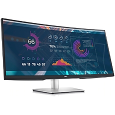 Dell P3421W, 34" Curved WQHD  AG, IPS, 21:9, 5ms, 1000:1, 300 cd/m2, (3440x1440 ), HDMI, DP, USB-C, USB 3.0, Height Adjustable, Swivel, Tilt, Black