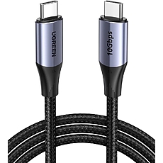 Ugreen кабел USB3.1 Type-C Gen2 M/M US355, 10Gbps, 100W, 5A, 1m - 80150