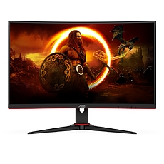 AOC C27G2E/BK, 27" Curved 1500R VA WLED, 1920x1080@165Hz, 4ms GtG, 1ms MPRT, 250cd m/2, 4000:1, DCR 80M:1, Adaptive Sync, FlickerFree, Low Blue Light, Tilt, D-SUB, 2xHDMI, DP