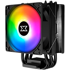 Windpower 964 RGB EN46478, Black Anodized, 90mm RGB PWM Fan, Single Rainbow LED Mode, Reinforced Plastic Backplate