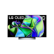 LG OLED48C31LA, 48" UHD OLED evo, 4K (3840 x 2160), DVB-C/T2/S2, Full Cinema Screen, Alpha 9 Processor, 120Hz, ThinQ AI, HDR10, VRR, NVIDIA G-SYNC, AMD FreeSync, Dolby Vision, Dolby Atmos, Wi-Fi, Bluetooth, HDMI, USB, Airplay 2, Multi View, Meteor Titan