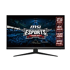 MSI G281UV, 27.9", 4K IPS Panel, 3840x2160, HDR400 10 bits, FreeSync, Anti-glare, Night Vision, Anti-Flicker, Less Blue Light, 1000:1, DP(1.2a), 2x HDMI (2.0b), Earphone out, TILT, FLAT, VESA 100, Frameless, 9S6-3CC81Q-0233