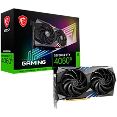 MSI Video Card Nvidia GeForce RTX 4060 Ti GAMING 8G, 8GB GDDR6, 128bit, Effective Memory Clock: 18000MHz, Boost: 2535 MHz, 4352 CUDA Cores, PCIe 4.0, 3x DP 1.4a, HDMI 2.1a, RAY TRACING, Dual Fan, 1x 8pin, 550W Recommended PSU, 3Y