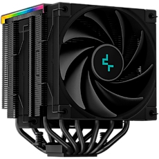 DeepCool AK620 Digital, CPU Air Cooler, 2x120mm FK120 PWM Fan, Digital Display, ARGB, TDP 260W, 6 Heatpipes, Intel LGA2066/2011-v3/2011/1700/1200/115x, AMD AM5/AM4, 129Г—138Г—162 mm(LГ—WГ—H), 3 Year Warranty