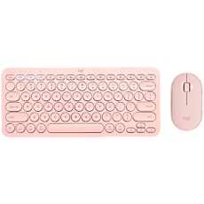 LOGITECH Pebble 2 Bluetooth Keyboard Combo - TONAL ROSE - US INT'L