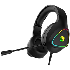 CANYON Shadder GH-6, RGB gaming headset with Microphone, Microphone frequency response: 20HZ~20KHZ,  ABS+ PU leather, USB*1*3.5MM jack plug, 2.0M PVC cable, weight: 300g, Black