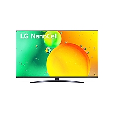 LG 70NANO763QA, 70" 4K IPS HDR Smart Nano Cell TV, 3840x2160, Pure Colors, DVB-T2/C/S2, Active HDR ,HDR 10 PRO, webOS Smart TV, ThinQ AI, NVIDIA GeForce, HGiG, WiFi, Clear Voice Pro, Bluetooth 5.0, Miracast / AirPlay2, One Pole stand, Black