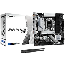 ASROCK MB Desktop B760M Pro RS Wi-Fi (S1700, 4x DDR5, 2x PCIe 4.0 x16, 1x PCIe 4.0 x1, 1x Hyper M.2 PCIe Gen4x4, 4x SATA3, 2x USB-C, 5x USB 3.2, 6x USB 2.0, 1xRJ-45 2.5GB, 2x 802.11ax Wi-Fi, 1x HDMI, 1x DP, 7.1 HD Audio, micro ATX.